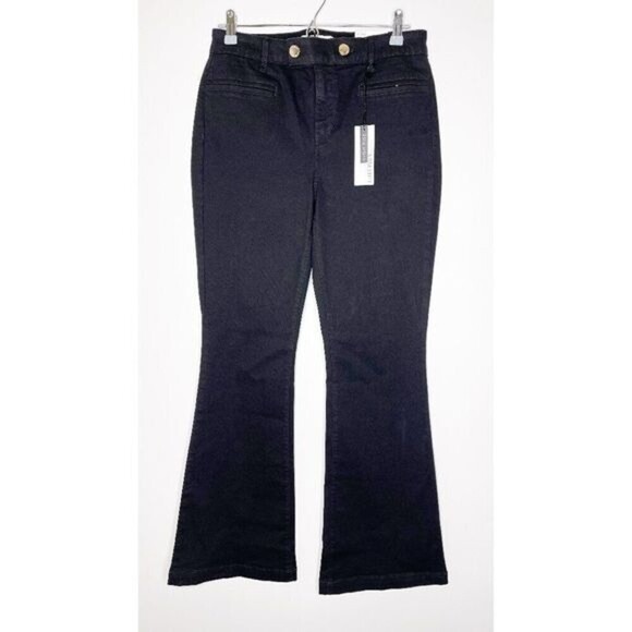 ELLEN TRACY High Rise Flare Black Jeans  - Picture 1 of 9